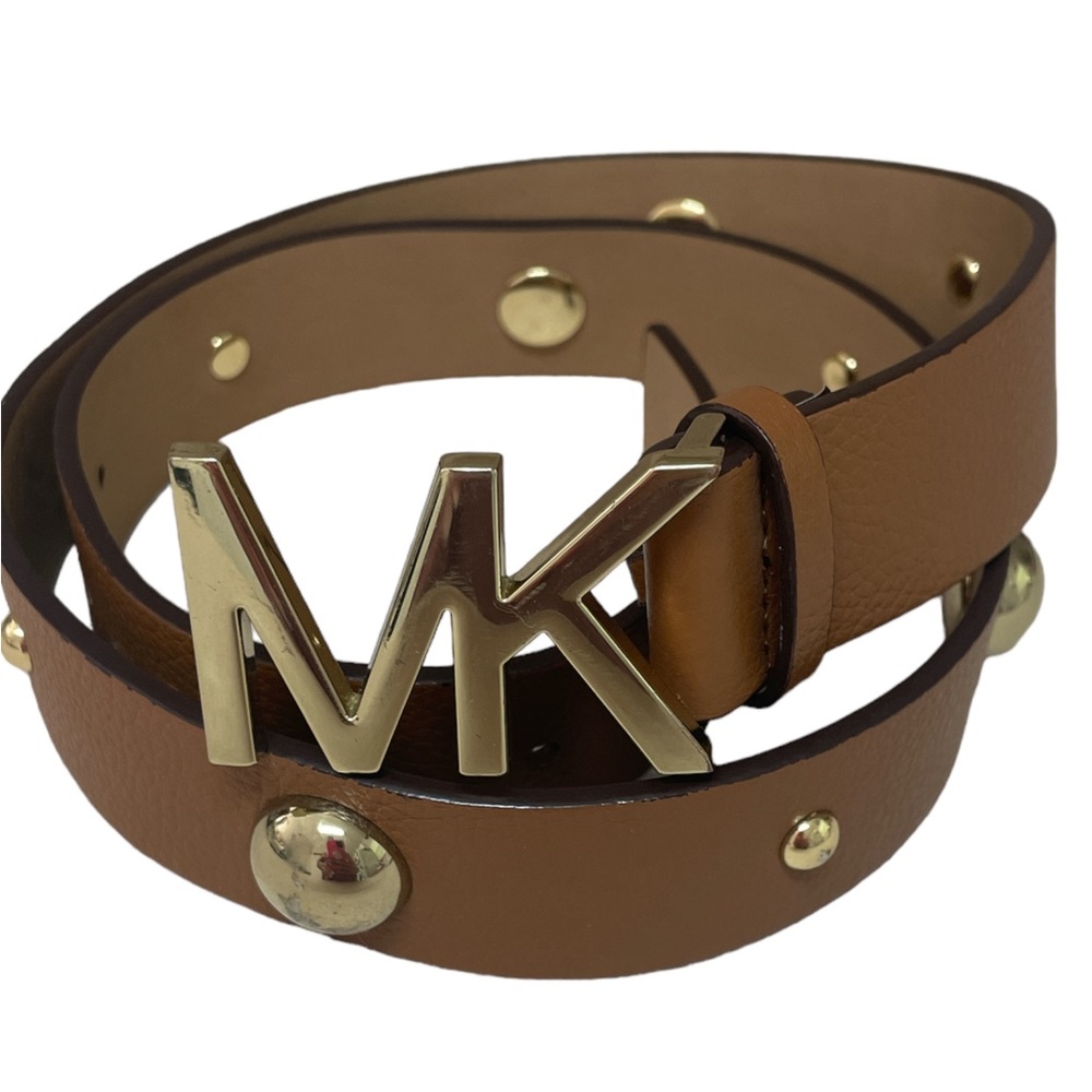 Michael Kors studded leather belt - M